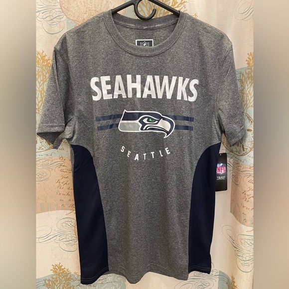 NFL Other - NWT Seattle Seahawks NFL Team Apparel Gray Blue Shirt Sport Gear MNF Jersey Med